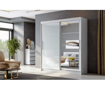 Шкаф-купе "ШКП-3" Белый текстурный (2.0 м.) (SV-Мебель)